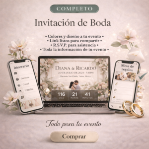 Invitación Digital – PAQUETE COMPLETO